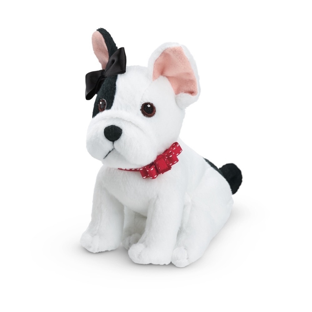 American Girl Doll French Bulldog Pet, Black & White Grace's Dog Bon Bon
